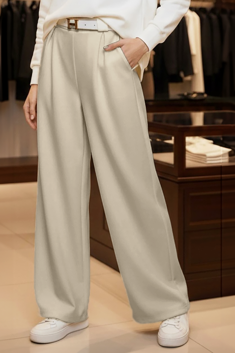 Spodnie AKSOLTA BEIGE, Kolor :  beżowy, IVET.PL - Modna odzież