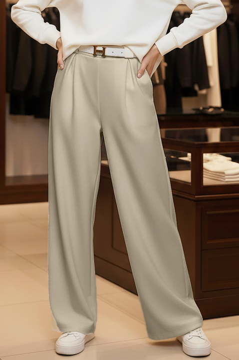 Spodnie AKSOLTA BEIGE, Kolor :  beżowy, IVET.PL - Modna odzież