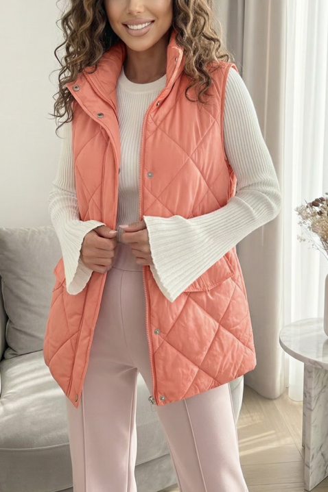 Kamizelka CALZORA CORAL, Kolor : koralowy, IVET.PL - Modna odzież