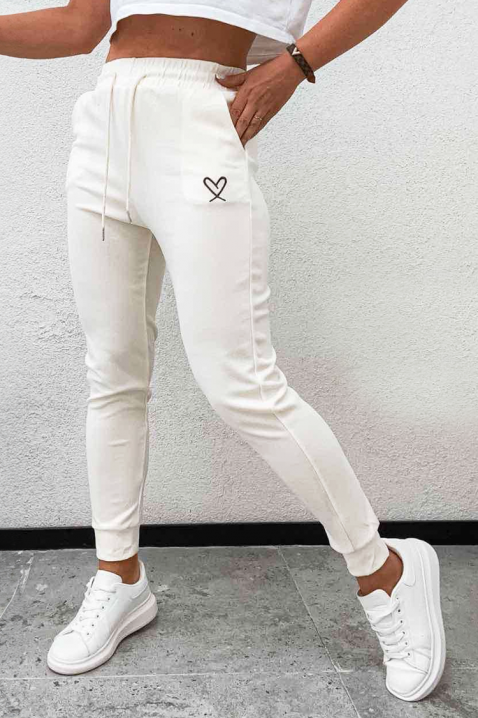 Spodnie SARGOLVA, Kolor : biały, IVET.PL - Modna odzież