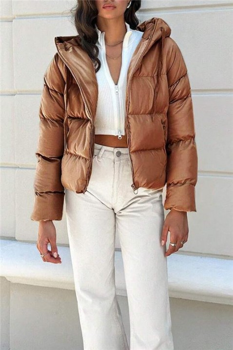 Kurtka FELMORNA BROWN, Kolor : brązowy, IVET.PL - Modna odzież