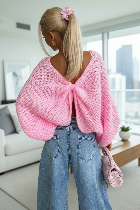 Sweter APANDINA PINK, Kolor : różowy, IVET.PL - Modna odzież