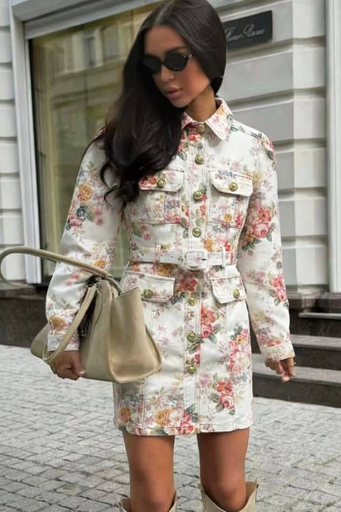 Sukienka PRINZOLA WHITE, Kolor : biały, IVET.PL - Modna odzież