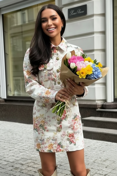 Sukienka PRINZOLA WHITE, Kolor : biały, IVET.PL - Modna odzież