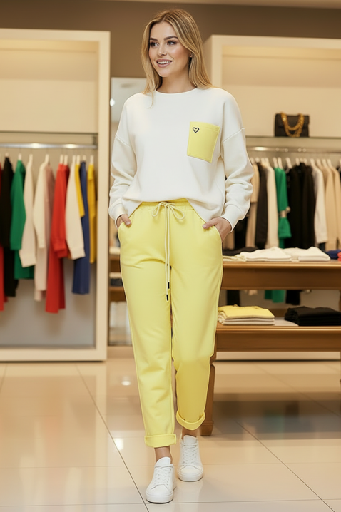 Komplet TENZIARA YELLOW, Kolor : żółty, IVET.PL - Modna odzież