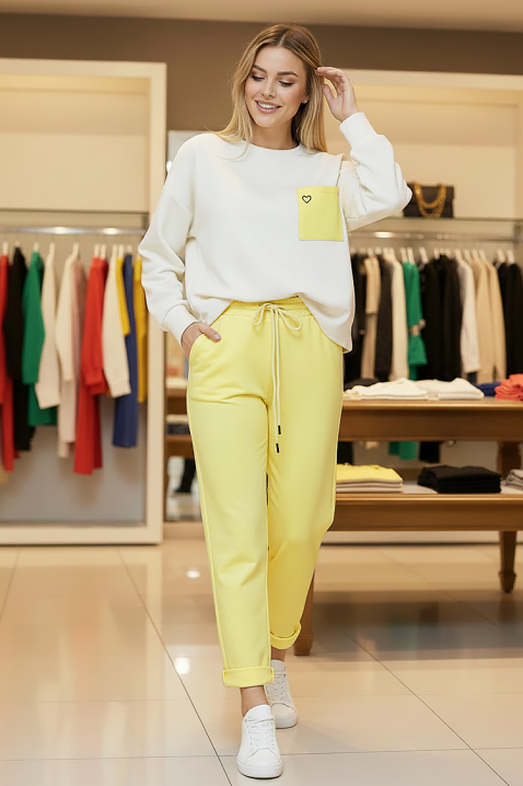 Komplet TENZIARA YELLOW, Kolor : żółty, IVET.PL - Modna odzież