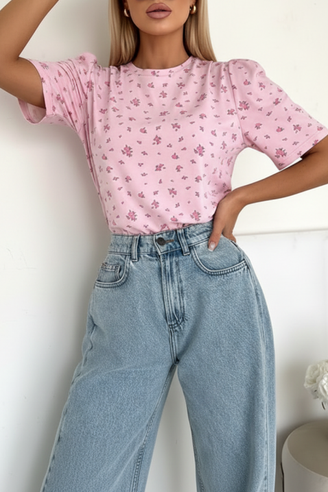 Koszulka DAFNILDA PINK, Kolor : różowy, IVET.PL - Modna odzież