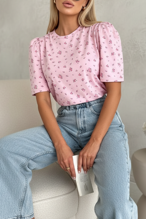 Koszulka DAFNILDA PINK, Kolor : różowy, IVET.PL - Modna odzież