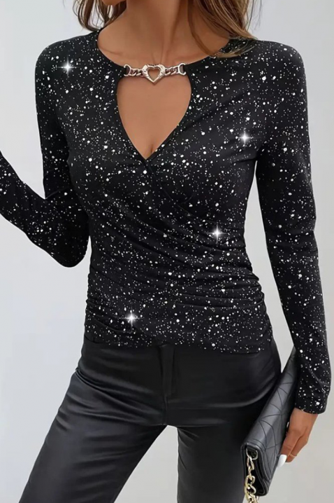 Bluzka AMOLZINA, Kolor : czarny, IVET.PL - Modna odzież