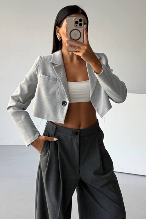 Marynarka CRALONDA GREY, Kolor : szary, IVET.PL - Modna odzież