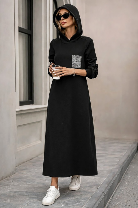 Sukienka ASEMDOLA, Kolor : czarny, IVET.PL - Modna odzież