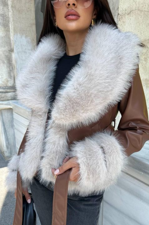 Kurtka HUDILZA CAMEL, Kolor : jasnobrązowy, IVET.PL - Modna odzież