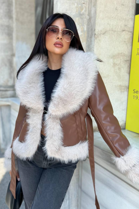 Kurtka HUDILZA CAMEL, Kolor : jasnobrązowy, IVET.PL - Modna odzież