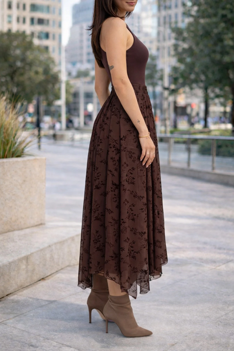 Spódnica LOPLANDA, Kolor : brązowy, IVET.PL - Modna odzież