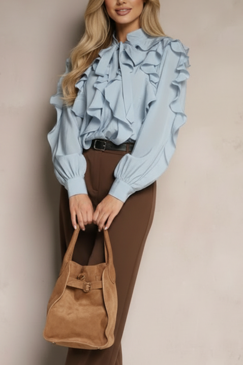 Koszula VOLANDA SKY, Kolor : błękitny, IVET.PL - Modna odzież