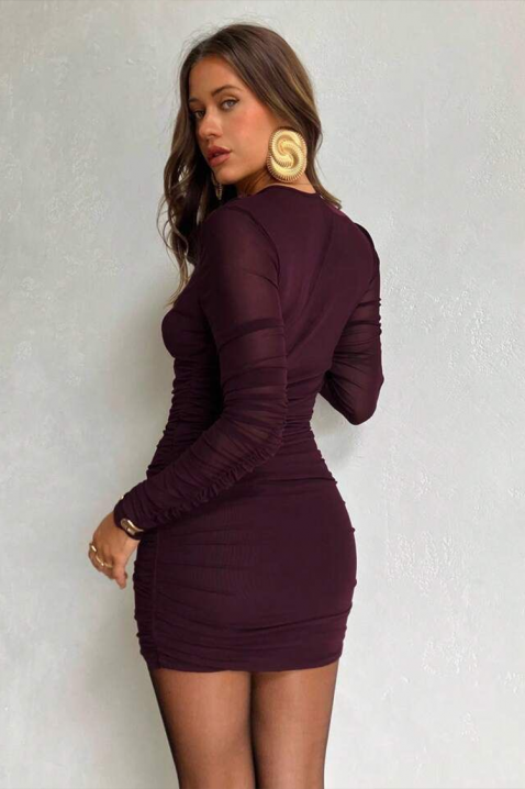 Sukienka ANREONA BORDO, Kolor : bordowy, IVET.PL - Modna odzież