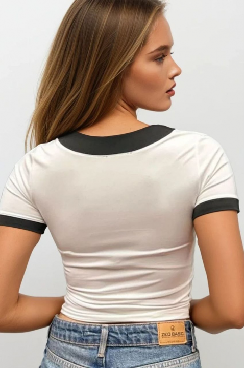 Koszulka VANFORA WHITE, Kolor : biały, IVET.PL - Modna odzież