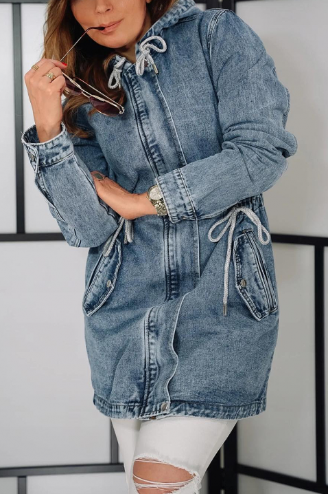 Kurtka jeansowa AMIRSA, Kolor : chabrowy, IVET.PL - Modna odzież