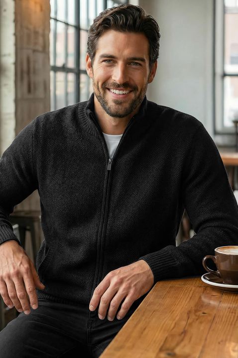 Kardigan TIMBO BLACK, Kolor : czarny, IVET.PL - Modna odzież