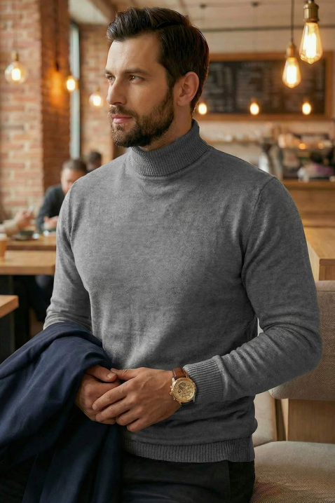 Sweter BENZEMO GREY, Kolor : szary, IVET.PL - Modna odzież