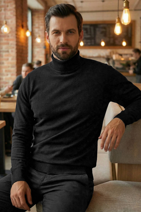 Sweter BENZEMO BLACK, Kolor : czarny, IVET.PL - Modna odzież