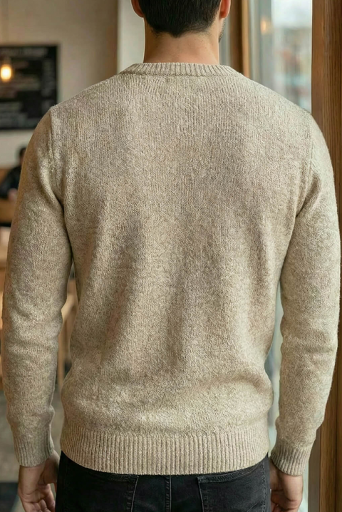 Sweter KARELDO BEIGE, Kolor :  beżowy, IVET.PL - Modna odzież