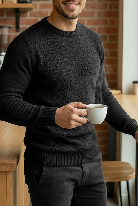 Sweter KARELDO BLACK, Kolor : czarny, IVET.PL - Modna odzież