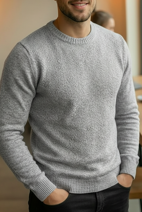 Sweter KARELDO GREY, Kolor : szary, IVET.PL - Modna odzież