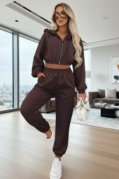 Komplet TREVOSA BROWN, Kolor : brązowy, IVET.PL - Modna odzież