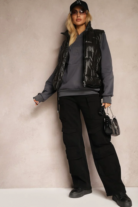 Kamizelka HOLVENZA BLACK, Kolor : czarny, IVET.PL - Modna odzież