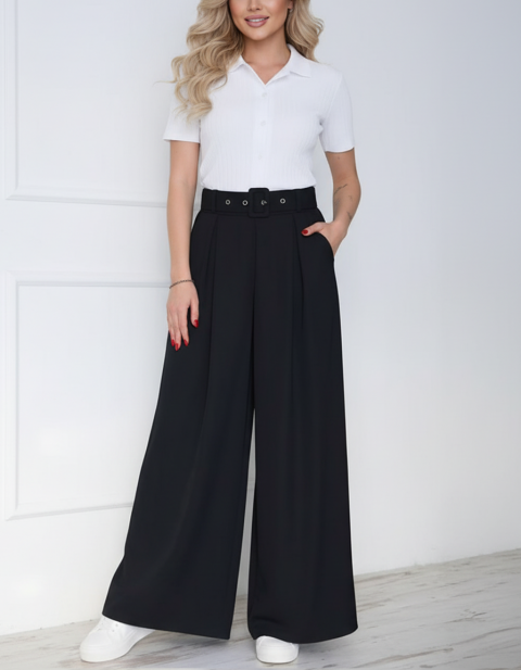 Spodnie LEVIONZA BLACK, Kolor : czarny, IVET.PL - Modna odzież