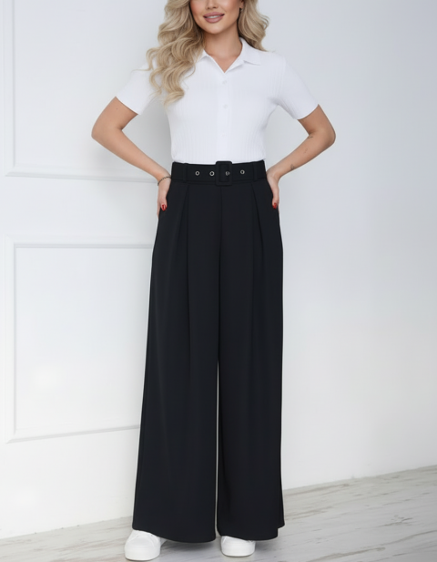 Spodnie LEVIONZA BLACK, Kolor : czarny, IVET.PL - Modna odzież