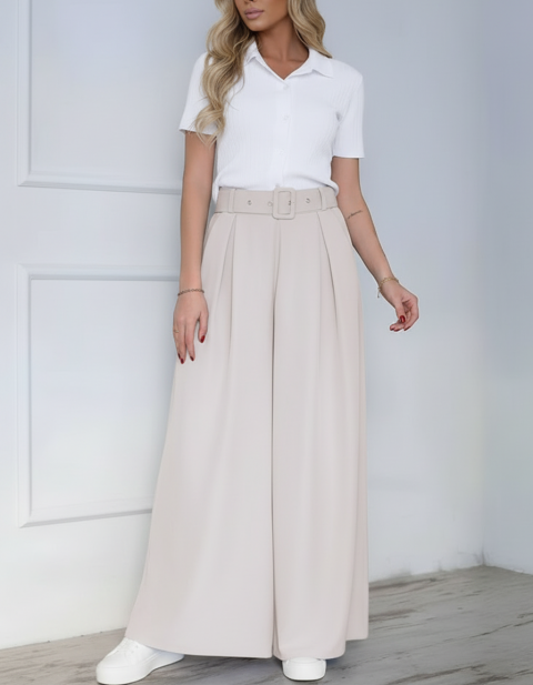 Spodnie LEVIONZA BEIGE, Kolor :  beżowy, IVET.PL - Modna odzież