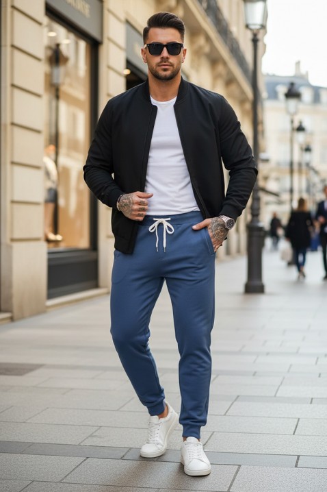 Spodnie LORODO BLUE, Kolor : chabrowy, IVET.PL - Modna odzież