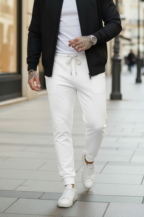 Spodnie LORODO WHITE, Kolor : biały, IVET.PL - Modna odzież