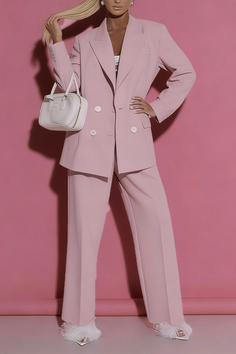 Spodnie DROVELZA PUDRA, Kolor : pudrowy róż, IVET.PL - Modna odzież