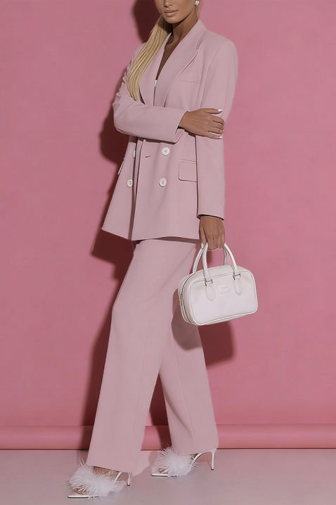 Spodnie DROVELZA PUDRA, Kolor : pudrowy róż, IVET.PL - Modna odzież