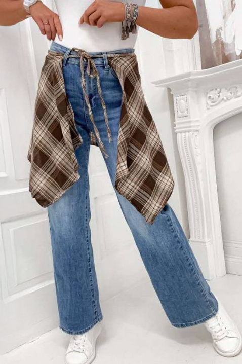 Jeansy SCARDELZA BLUE, Kolor : chabrowy, IVET.PL - Modna odzież