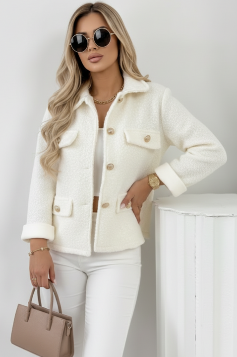 Kurtka REDIOLJA ECRU, Kolor : ecru, IVET.PL - Modna odzież