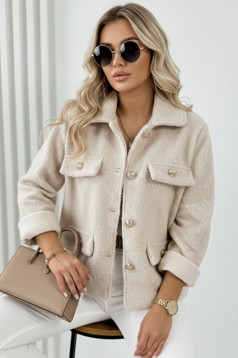 Kurtka REDIOLJA BEIGE, Kolor :  beżowy, IVET.PL - Modna odzież