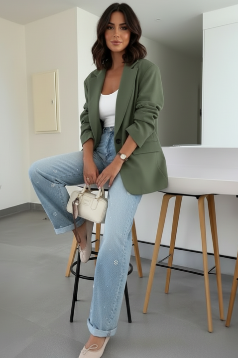 Marynarka COACHELZA ОLIVE, Kolor : oliwkowy, IVET.PL - Modna odzież