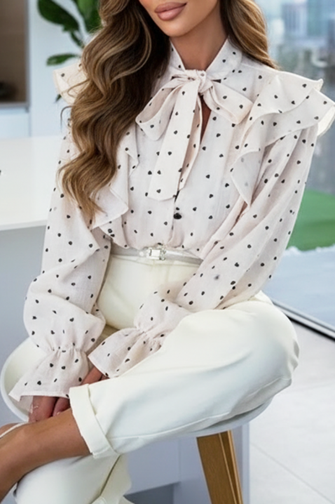 Koszula SROVOLZA ECRU, Kolor : ecru, IVET.PL - Modna odzież