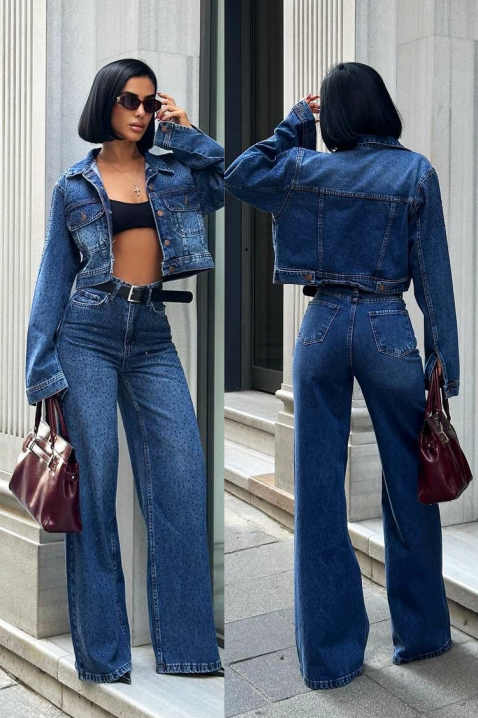 Komplet VLAMENZA, Kolor : chabrowy, IVET.PL - Modna odzież