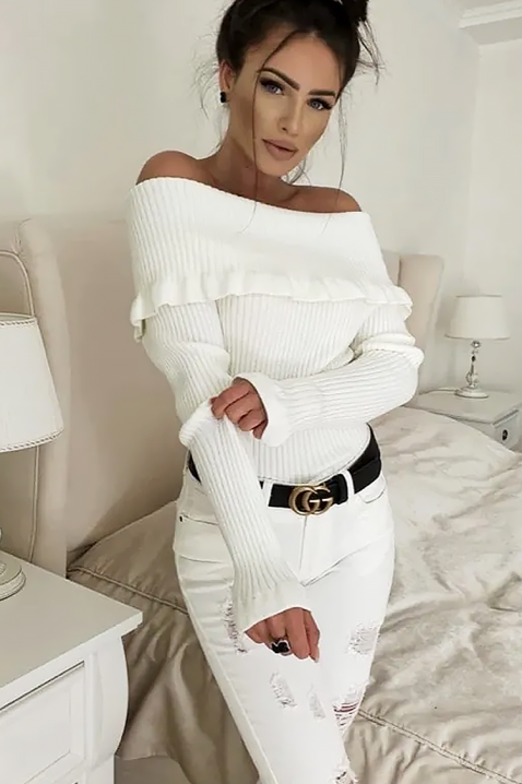 Bluzka PENSOLDA WHITE, Kolor : biały, IVET.PL - Modna odzież