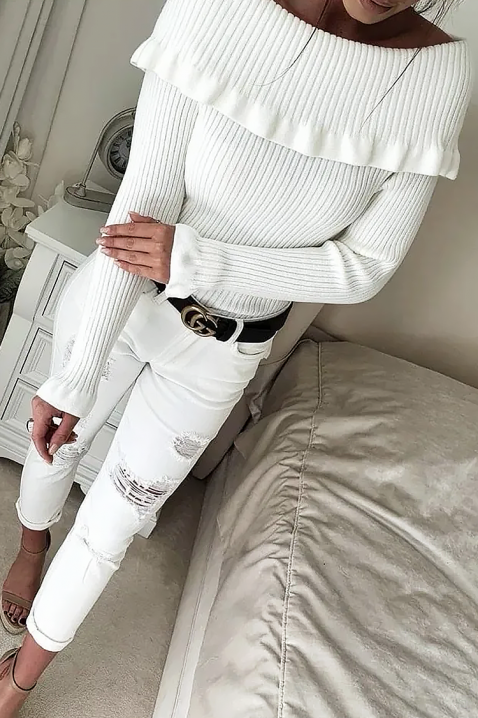 Bluzka PENSOLDA WHITE, Kolor : biały, IVET.PL - Modna odzież