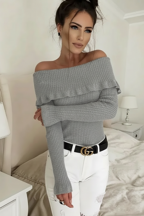 Bluzka PENSOLDA GREY, Kolor : szary, IVET.PL - Modna odzież