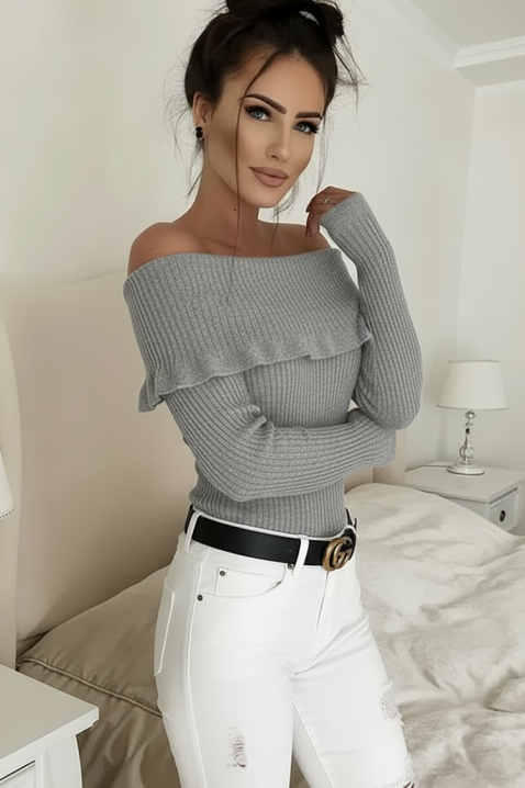 Bluzka PENSOLDA GREY, Kolor : szary, IVET.PL - Modna odzież