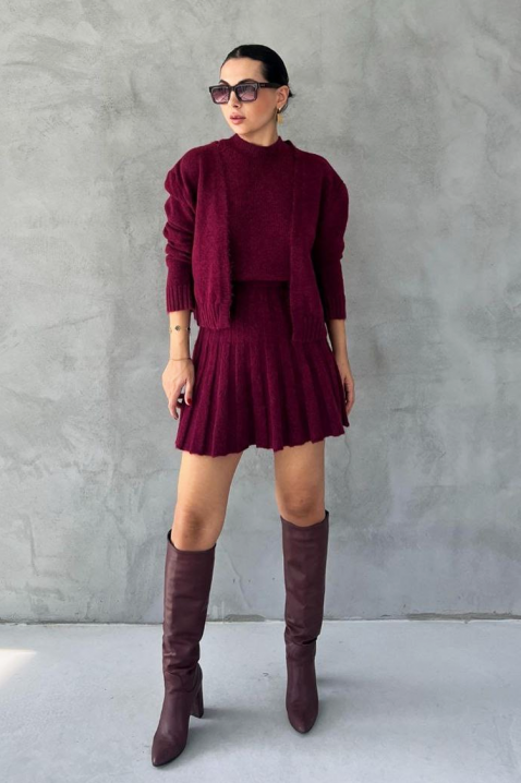 Komplet MIROLVA BORDO, Kolor : bordowy, IVET.PL - Modna odzież