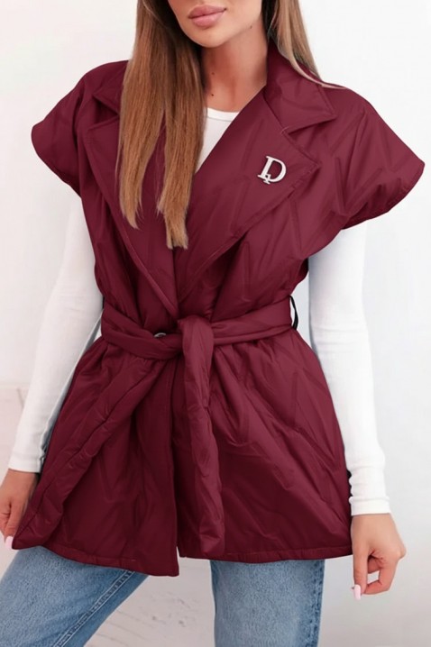 Kamizelka JORNELMA BORDO, Kolor : bordowy, IVET.PL - Modna odzież