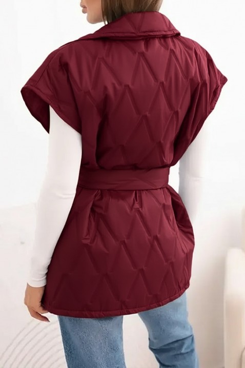 Kamizelka JORNELMA BORDO, Kolor : bordowy, IVET.PL - Modna odzież